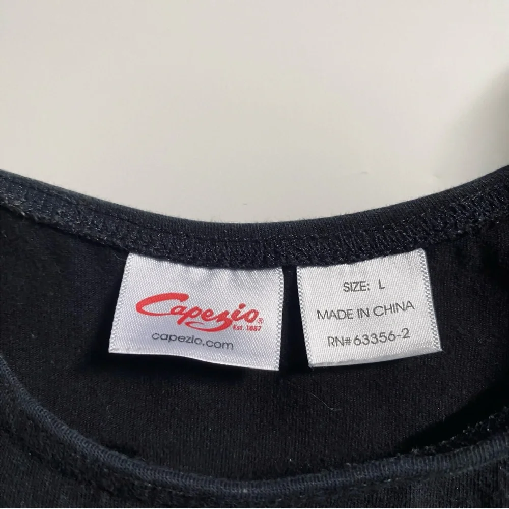 Girls Capezio black dance leotard